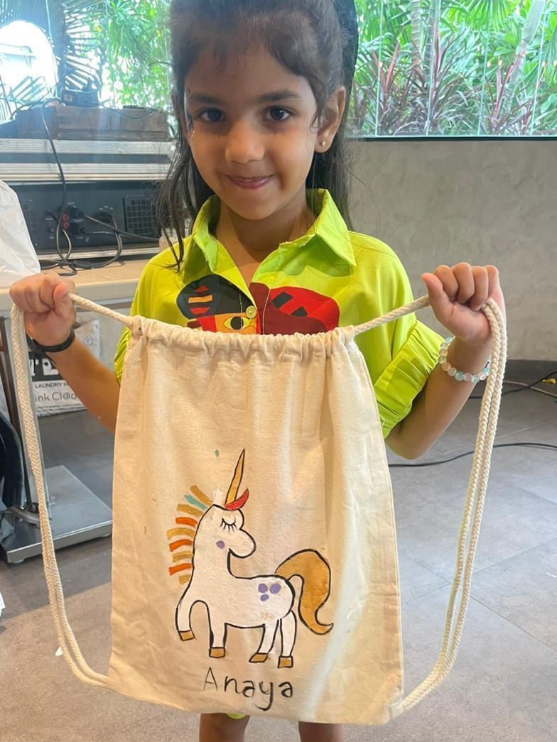 DIY Hello Kitty DrawString Bag Painting Kit